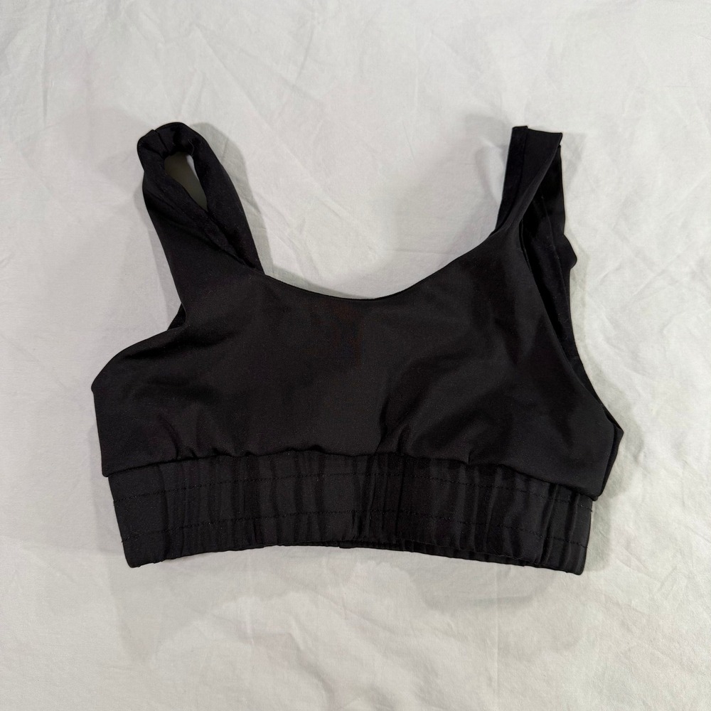 Five Dancewear Youth XL Black Sports Bra Crop Top Athletic Dance‎ Gymnastics USA